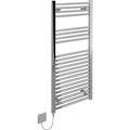 Kudox electric chrome towel rail