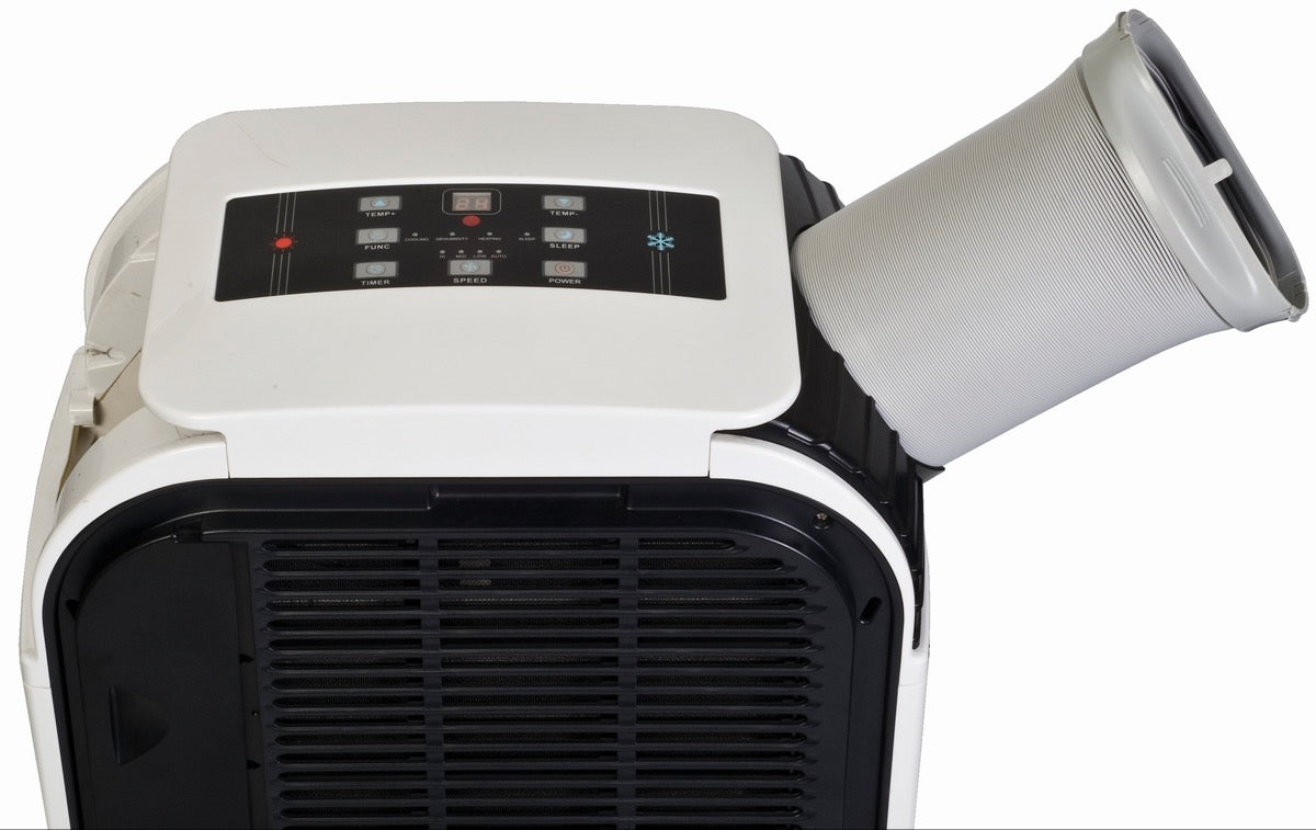 Portable air conditioner 14000 BTU with heating, top controls and exhaust hose